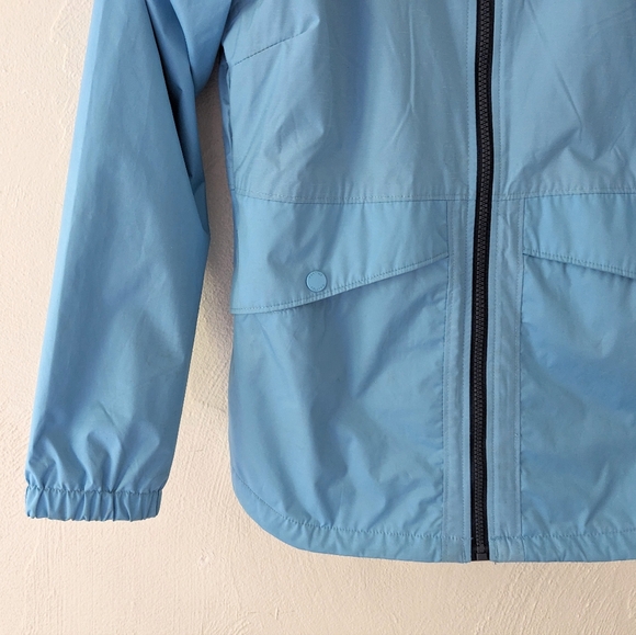 Columbia Girls Blue Rainy Trails Fleece Lined Jacket Waterproof Size Large - Picture 4 of 10